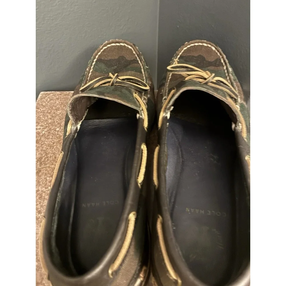 Cole Haan Men's Pinch Rugged Camp Moc Loafers Camo Boat Shoes Size 11.5